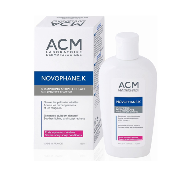 ACM Novophane K Шампоан против пърхот и дълбоко почистване на скалпа, 125 мл ACM Novophane K Шампоан против пърхот и дълбоко почистване на скалпа, 125 мл