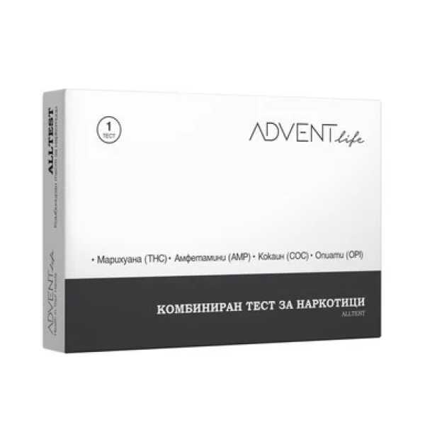 Advent Life Комбиниран тест за наркотици, 1 бр. Advent Life Комбиниран тест за наркотици, 1 бр.