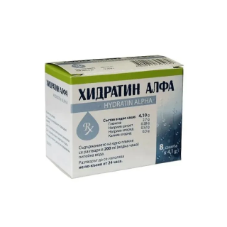 АЛФА МАРКЕТИНГ ЕООД Хидратин Алфа, 8 сашета АЛФА МАРКЕТИНГ ЕООД Хидратин Алфа, 8 сашета