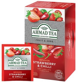 ПЛОДОВ Чай AHMAD STRAWBERRY & CHILLI "Ягода и Чили" 20бр.