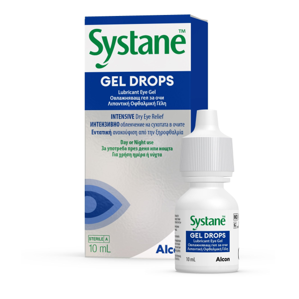 ALCON Systane Gel Drops Овлажняващи гел капки за очи, 10 мл ALCON Systane Gel Drops Овлажняващи гел капки за очи, 10 мл