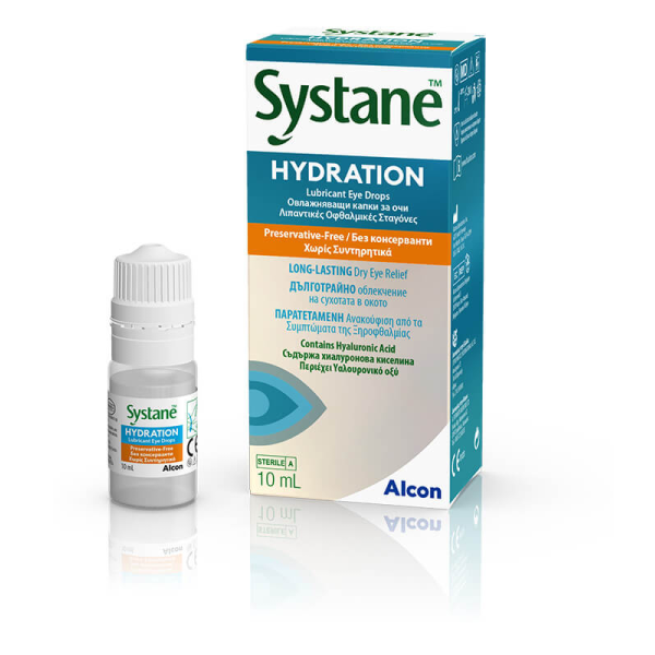 ALCON Systane Hydration Овлажняващи капки за очи без консерванти, 10 мл