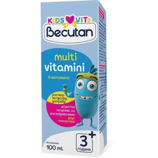 ALKALOID Бекутан Kids Мултивитаминен сироп, 100 мл