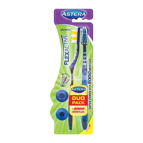 ASTERA FLEX ACTIVE DUO Четкa за зъби 1+1