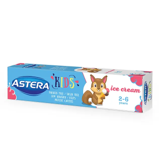 ASTERA KIDS ICE CREAM Детска паста за зъби 2-6г. 50мл.