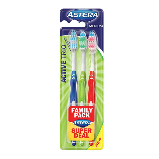 ASTERA ACTIVE TRIO Четки за зъби 3бр.