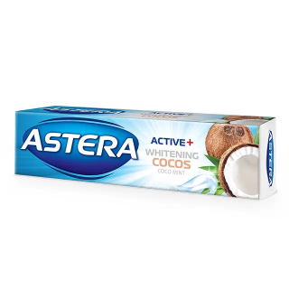 ASTERA ACTIVE WHITENING COCOS Паста за зъби кокос 100мл.