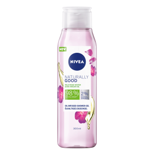 NIVEA NATURALLY GOOD GERANIUM & BIO ESSENTIAL OIL Душ-гел 300мл.