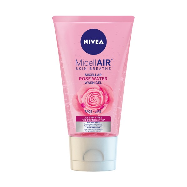 NIVEA MICELAIR Мицеларен измиващ гел с розова вода 150мл. NIVEA MICELAIR Мицеларен измиващ гел с розова вода 150мл.