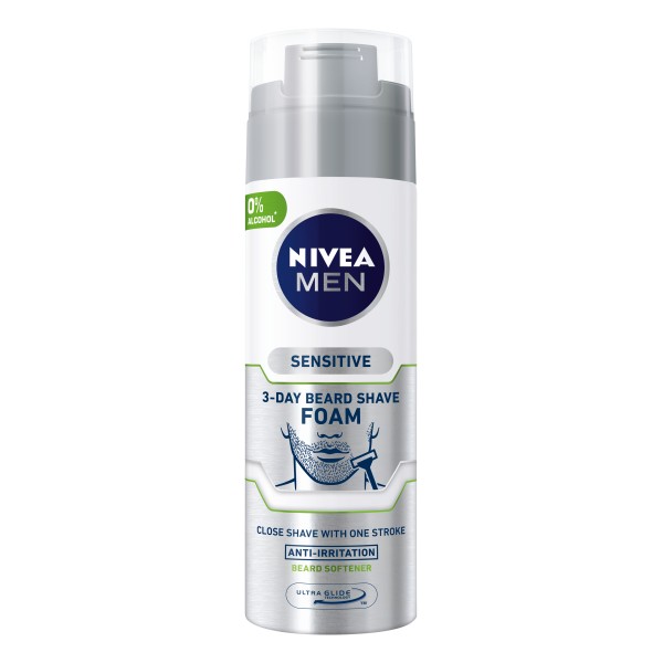 NIVEA MEN SENSITIVE ONE STROKE Пяна за бръснене 200мл.
