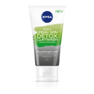NIVEA URBAN DETOX Измиващ гел за лице с глина 150мл.