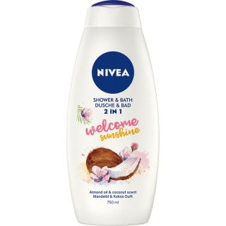NIVEA WELCOME SUNSHINE Душ-гел и пяна за вана 2в1 750мл.