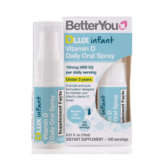BETTER YOU Dlux Infant Витамин D орален спрей 400IU, 15 мл
