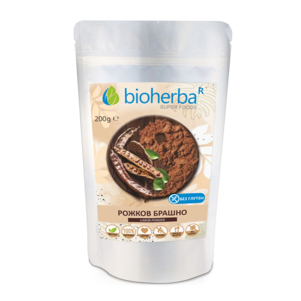 BIOHERBA Брашно Рожков Безглутеново 200гр. BIOHERBA Брашно Рожков Безглутеново 200гр.