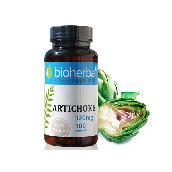 BIOHERBA Хранителна добавка Артишок 320mg, 100 капсули