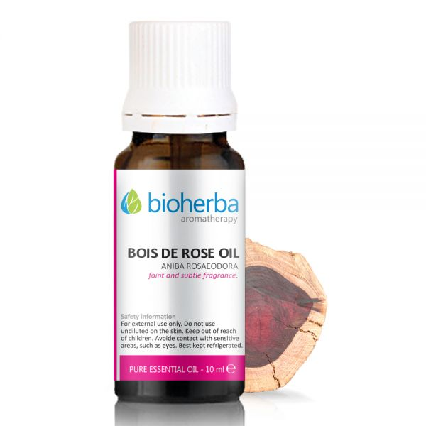 BIOHERBA Етерично масло от розово дърво 10мл. BIOHERBA Етерично масло от розово дърво 10мл.