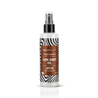 BODI BEAUTY Bille pH SPF 30 Слънцезащитно олио за тяло с масло от Канабис, 150 мл.