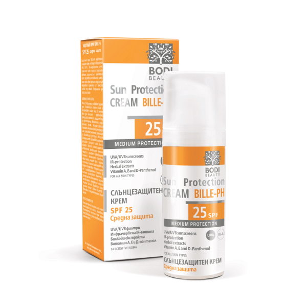 BODI BEAUTY Bille pH SPF 25 Слънцезащитен крем, 50 мл. BODI BEAUTY Bille pH SPF 25 Слънцезащитен крем, 50 мл.