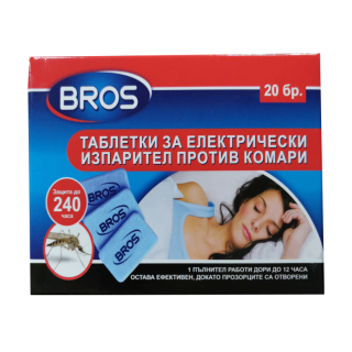 BROS Таблетки за електрически изпарител против комари 20бр.