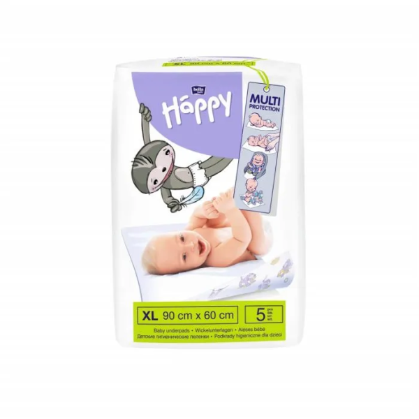 BELLA HAPPY Чаршафи за еднократна употреба 90Х60, 5 бр./10 бр.
