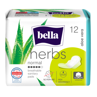 Дамски превръзки BELLA HERBS ALOE 12бр.