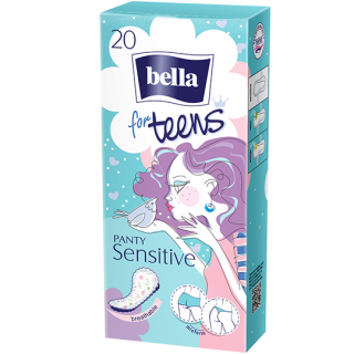 BELLA PANTY FOR TEENS SENSITIVE ПАМУК Ежедневни дамски превръзки 20бр.