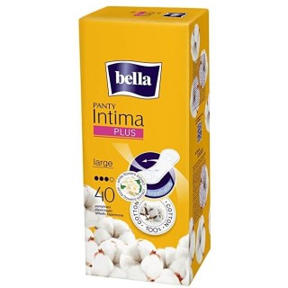 Ежедневни дамски превръзки BELLA PANTY INTIMA PLUS LARGE 100% ПАМУК 40бр.