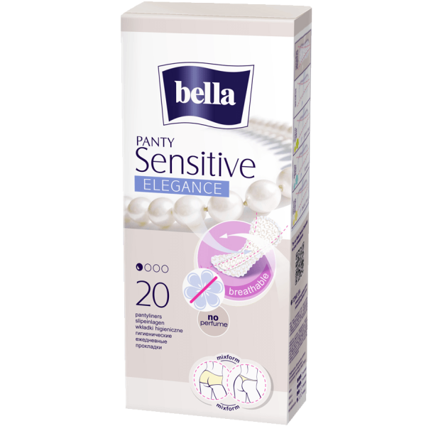 Ежедневни дамски превръзки BELLA PANTY SENSITIVE ELEGANCE ПАМУК 20бр. Ежедневни дамски превръзки BELLA PANTY SENSITIVE ELEGANCE ПАМУК 20бр.