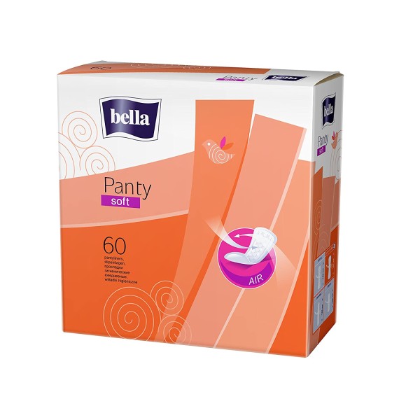 Ежедневни дамски превръзки BELLA PANTY SOFT ПАМУК 60бр. Ежедневни дамски превръзки BELLA PANTY SOFT ПАМУК 60бр.