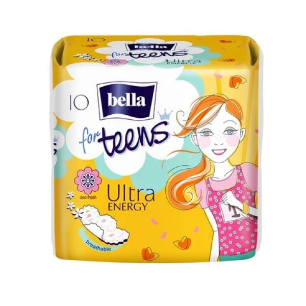 Дамски превръзки BELLA FOR TEENS ULTRA ENERGY КОПРИНА 10бр.