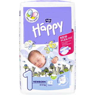 BELLA HAPPY NEWBORN Пелени, 42 бр.