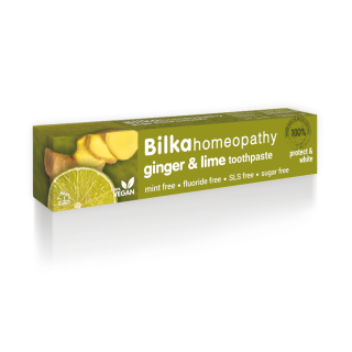 BILKA HOMEOPATHY TOOTHPASTE GINGER & LIME Паста за зъби с джинджифил и лайм 75ml