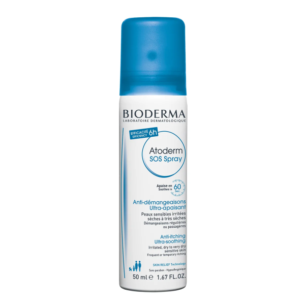 BIODERMA ATODERM SOS SPRAY Успокояващ спрей за раздразнена, много суха и чувствителна кожа 50мл./200мл.