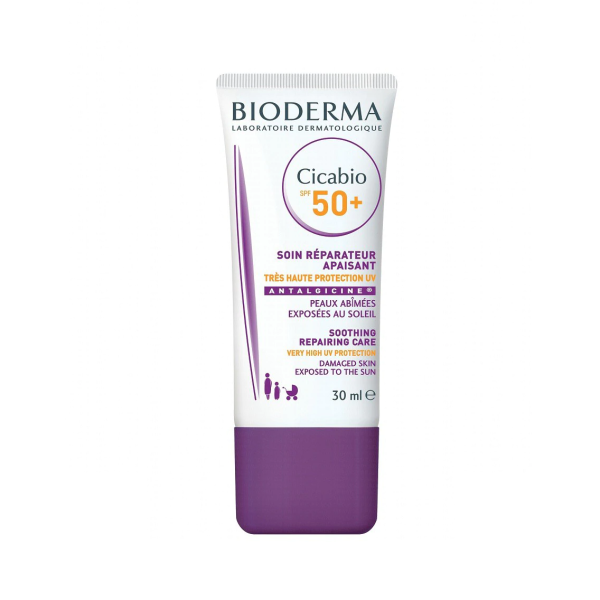 BIODERMA CICABIO SPF50+ Крем за увредена кожа, изложена на слънце 30мл.