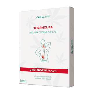 CANNADERM Thermolka Загряващ пластир, 3 бр.
