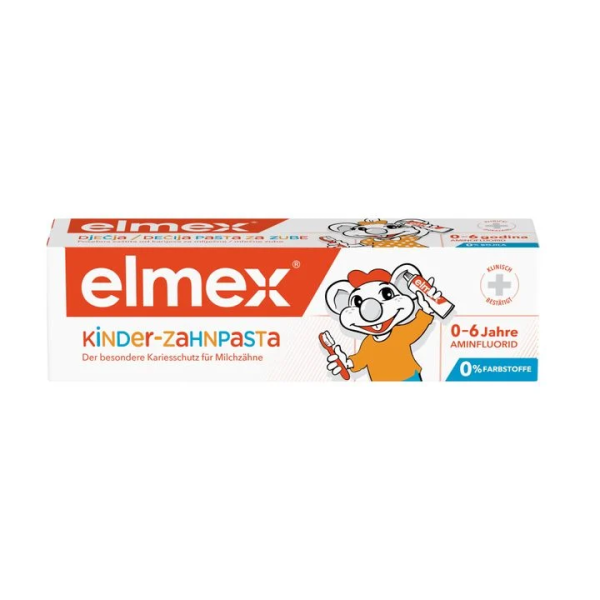 ELMEX JUNIOR 0-6 Детска паста за зъби 0-6 години 50мл. ELMEX JUNIOR 0-6 Детска паста за зъби 0-6 години 50мл.