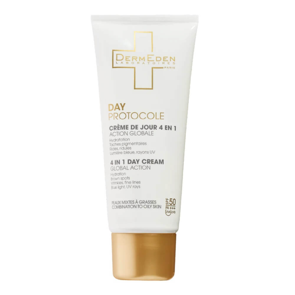DERMEDEN Дневен анти ейдж крем за смесена и мазна кожа SPF50, 50 мл.