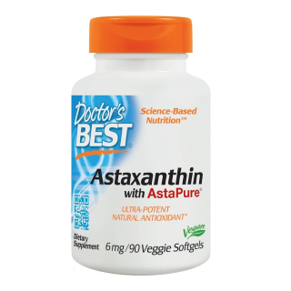 DOCTOR'S BEST Астаксантин 6 мг, 90 капсули