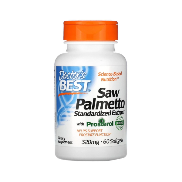 DOCTOR'S BEST Сао Палмето 320 мг, 60 капсули DOCTOR'S BEST Сао Палмето 320 мг, 60 капсули
