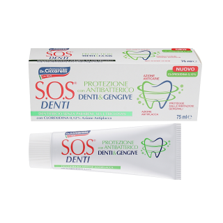 DR. CICCARELLI S.O.S Denti Паста за зъби с Хлорхексидин 0,12%, 75 мл.