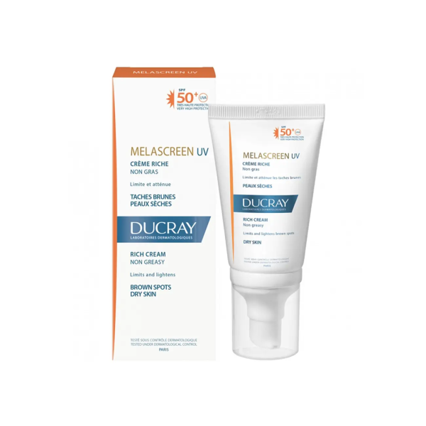 DUCRAY Melascreen UV Слънцезащитен богат крем, SPF 50, 40 мл.