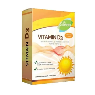 DR.GREEN Витамин D3 1000 IU, 60 капсули