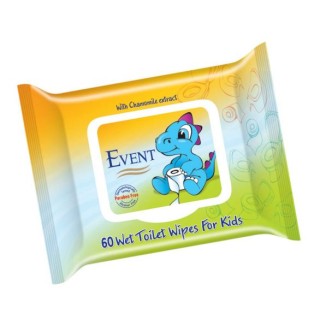 EVENT WC WET WIPES FOR KIDS Тоалетни мокри кърпички за деца 60бр.