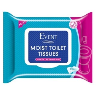 EVENT WC WET WIPES Тоалетни мокри кърпички 60бр.