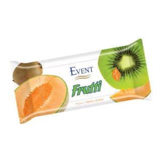 EVENT WET WIPES FRUTTI MELON & KIWI Мокри кърпички с аромат на пъпеш и киви 15бр.