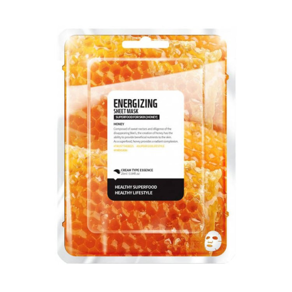 FARM SKIN ENERGIZING SHEET MASK HONEY Памучна лист-маска с мед 1бр.