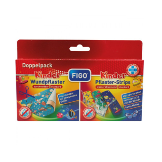 FIGO Детски лепенки микс 10 бр., Текстилна лента 50 х 6 см