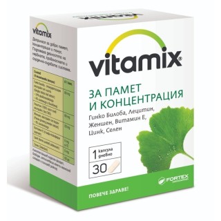 ВИТАМИКС ПАМЕТ И КОНЦЕНТРАЦИЯ капс.х30
