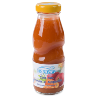 GANCHEV Бебешки сок ябълки и моркови 250мл.