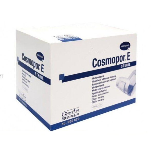 HARTMANN Cosmopor E+Pad Стерилна превръзка за рани, Размери: 10х8 см/15х8 см/ 20х10 см/ 25х10 см/ 7.2х5 см
